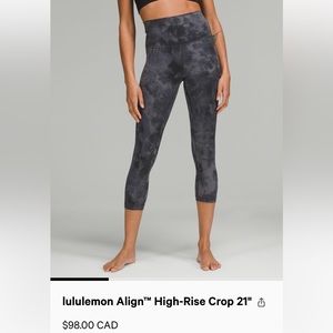 Lululemon 21” Align pants